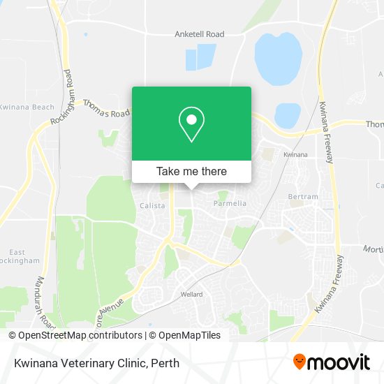 Kwinana Veterinary Clinic map