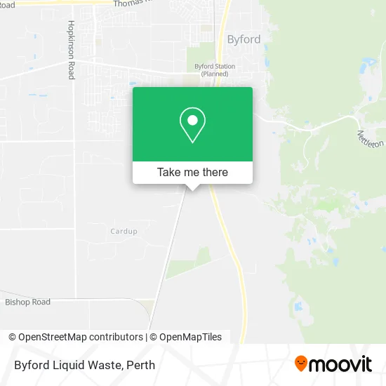 Byford Liquid Waste map