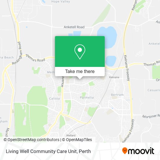 Living Well Community Care Unit map