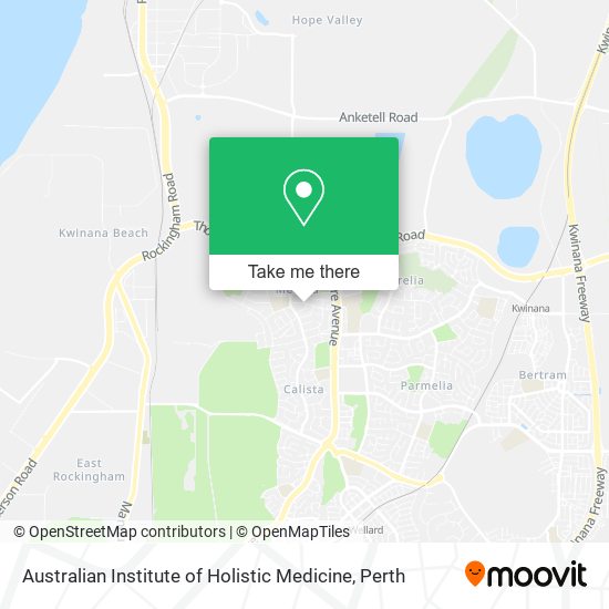 Mapa Australian Institute of Holistic Medicine