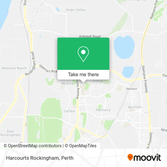 Mapa Harcourts Rockingham