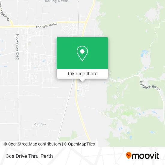 3cs Drive Thru map
