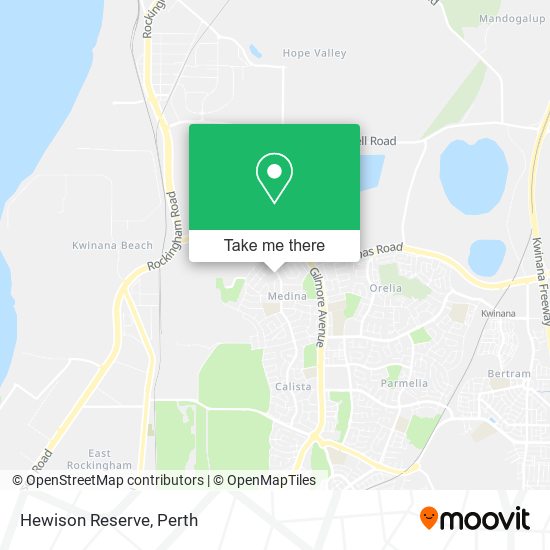 Mapa Hewison Reserve