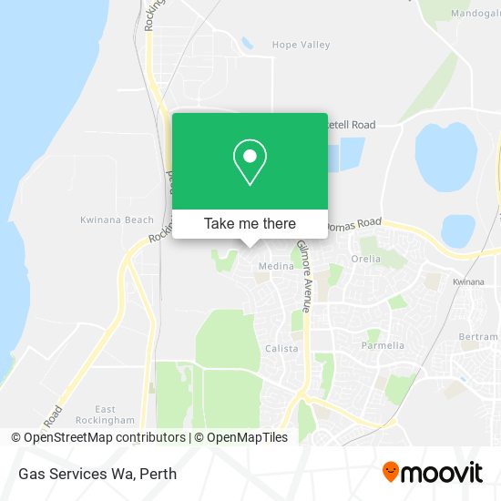 Gas Services Wa map