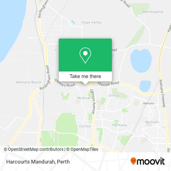 Harcourts Mandurah map