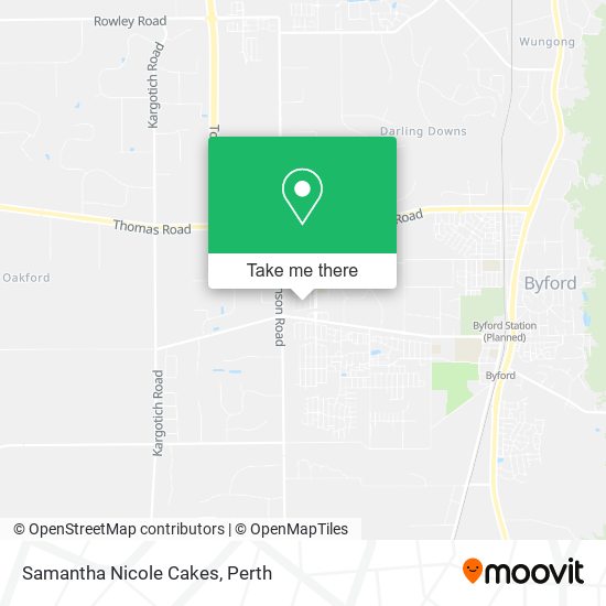 Samantha Nicole Cakes map