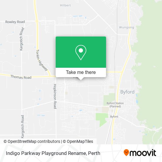 Indigo Parkway Playground Rename map