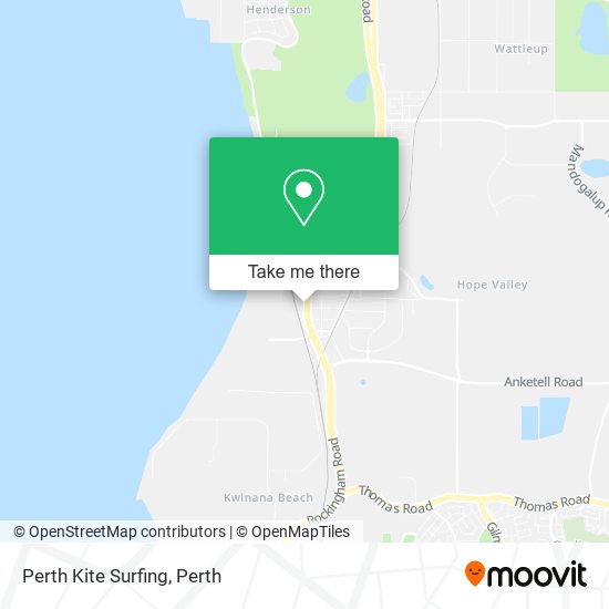 Perth Kite Surfing map