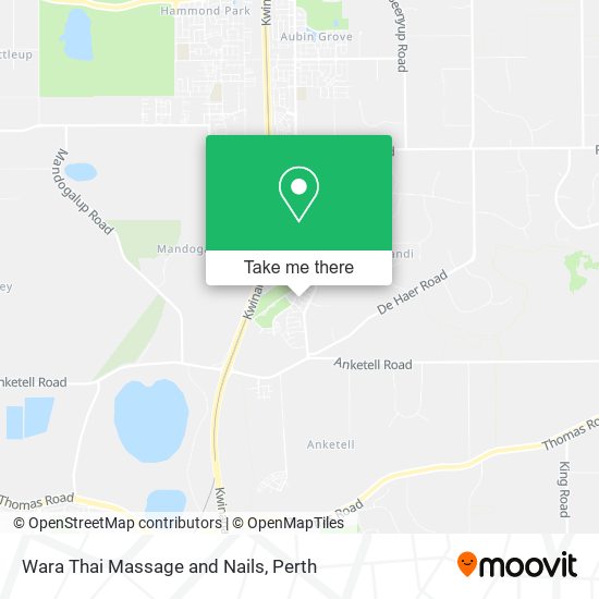 Wara Thai Massage and Nails map