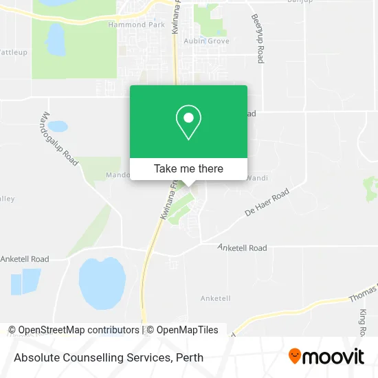 Mapa Absolute Counselling Services