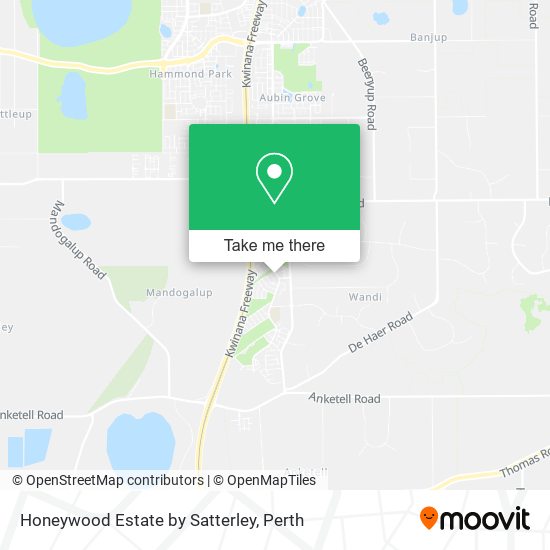 Honeywood Estate by Satterley map