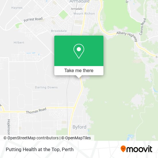 Putting Health at the Top map