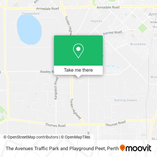 The Avenues Traffic Park and Playground Peet map