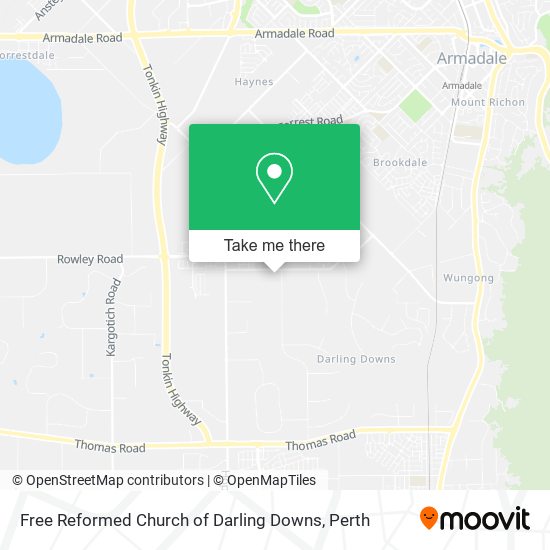 Free Reformed Church of Darling Downs map