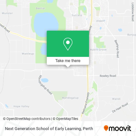 Next Generation School of Early Learning map