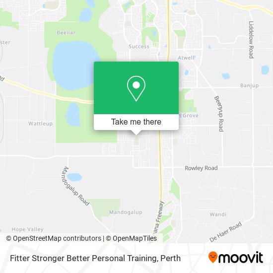 Fitter Stronger Better Personal Training map