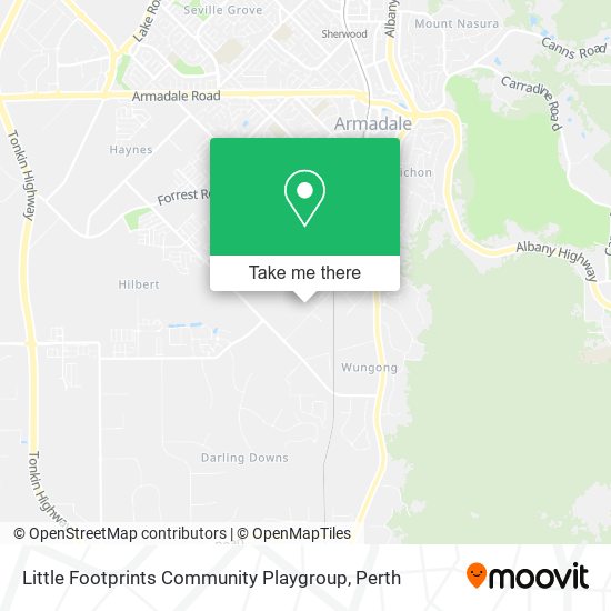 Mapa Little Footprints Community Playgroup