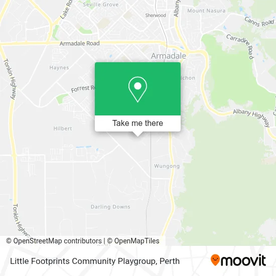 Mapa Little Footprints Community Playgroup