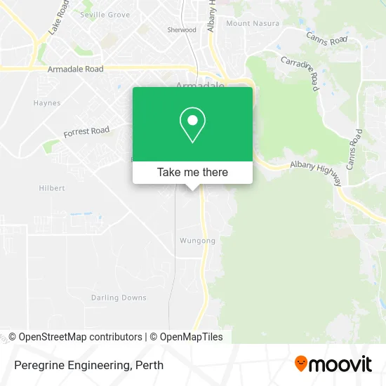 Mapa Peregrine Engineering