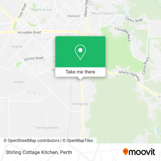 Mapa Stirling Cottage Kitchen