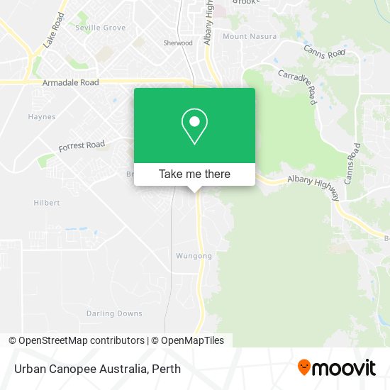 Mapa Urban Canopee Australia