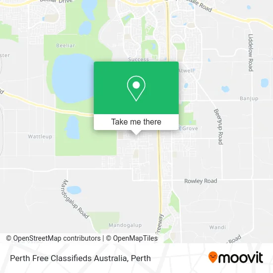 Mapa Perth Free Classifieds Australia