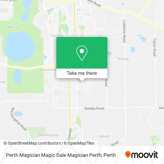 Mapa Perth Magician Magic Dale Magician Perth