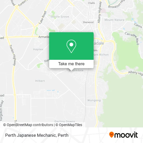 Perth Japanese Mechanic map