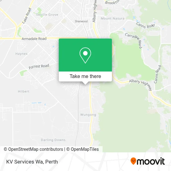 Mapa KV Services Wa