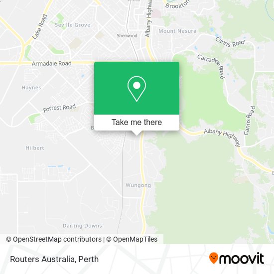 Mapa Routers Australia