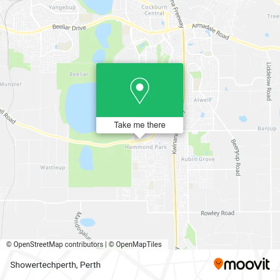 Mapa Showertechperth