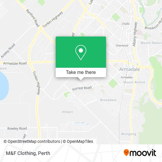 M&F Clothing map