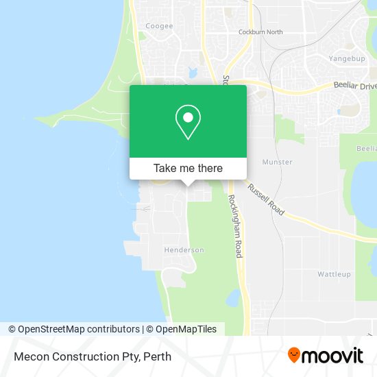 Mecon Construction Pty map