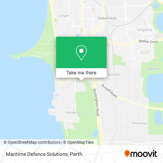 Maritime Defence Solutions map