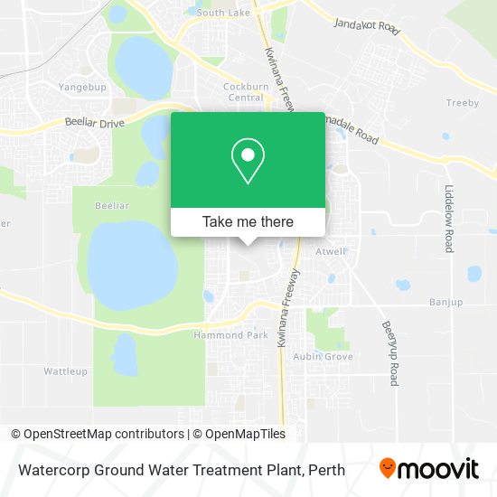 Watercorp Ground Water Treatment Plant map