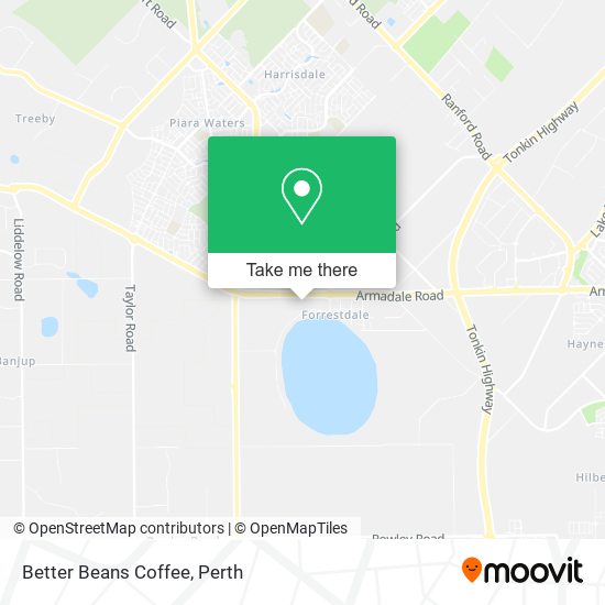 Better Beans Coffee map