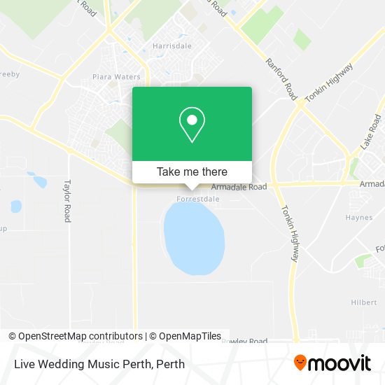 Live Wedding Music Perth map
