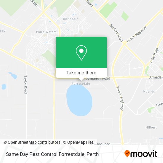 Same Day Pest Control Forrestdale map