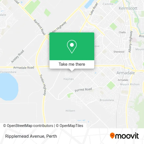 Mapa Ripplemead Avenue