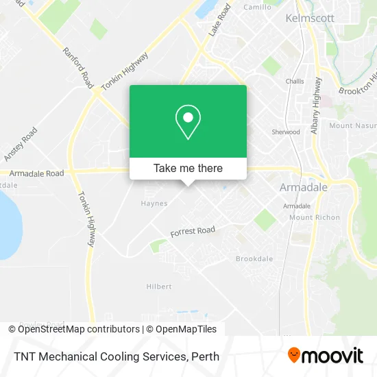 Mapa TNT Mechanical Cooling Services