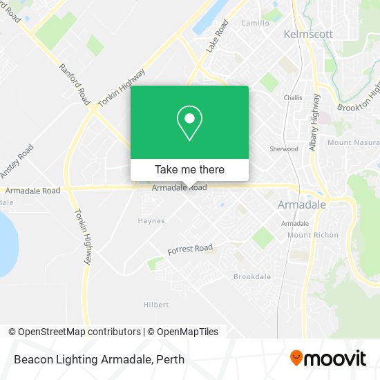 Beacon Lighting Armadale map