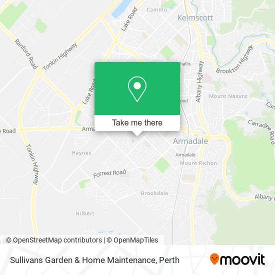 Mapa Sullivans Garden & Home Maintenance