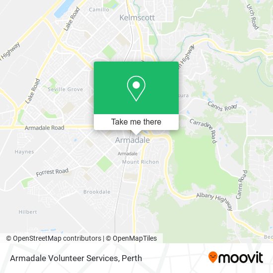 Armadale Volunteer Services map