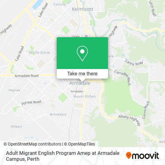 Adult Migrant English Program Amep at Armadale Campus map