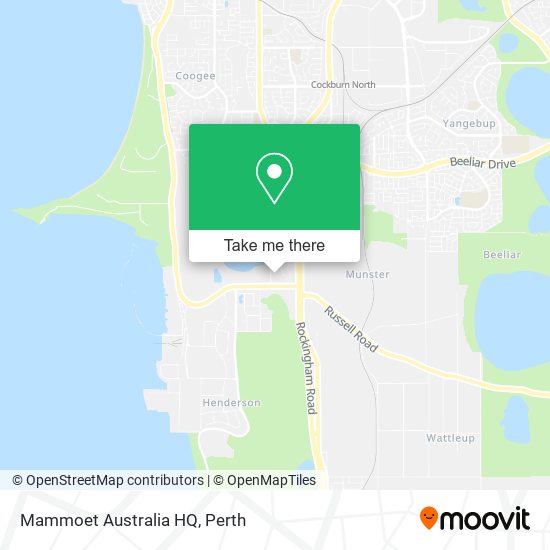 Mammoet Australia HQ map