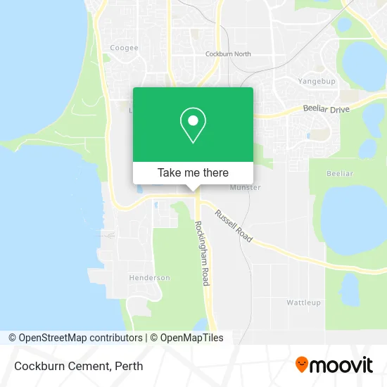 Mapa Cockburn Cement