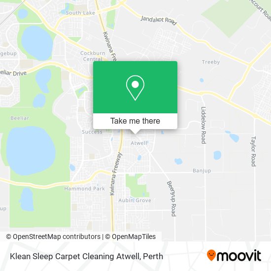 Klean Sleep Carpet Cleaning Atwell map