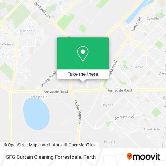 SFG Curtain Cleaning Forrestdale map