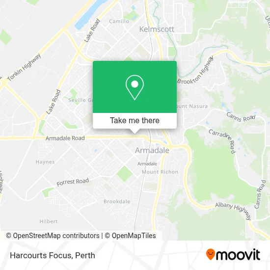 Mapa Harcourts Focus