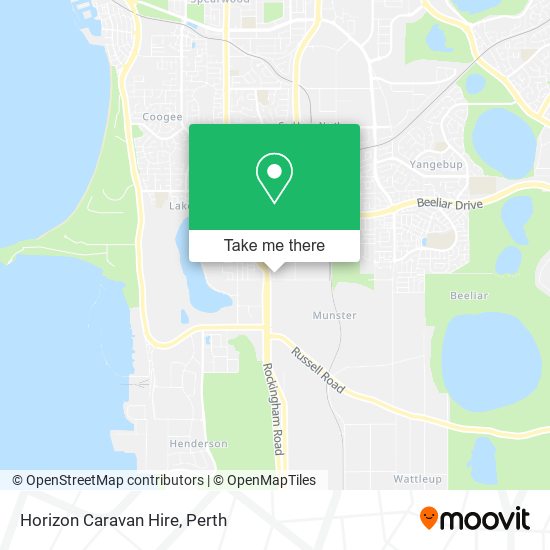 Horizon Caravan Hire map